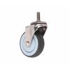 304 Stainless Steel Casters Wheels, 3 / 4/ 5 Inch ,Soft Rubber Tread, No Rust,Medical Food Factory Silent Flat Push