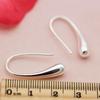 Simple Silver Colorzinc Alloy Women Hook Earrings Elegant Waterdrop Dangle Earrings for Wedding Jewelry