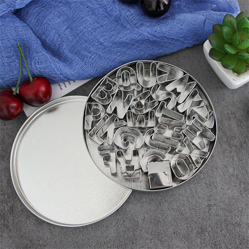 26 Alphabet Cookies Cutters Stainless Steel A-Z Mini Shape Biscuits Mold (BPA Free, No FDA)