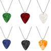 Men Necklace Decorative All-match Unisex High-Cold Guitar Pick Pendant Necklace for Daily Wear