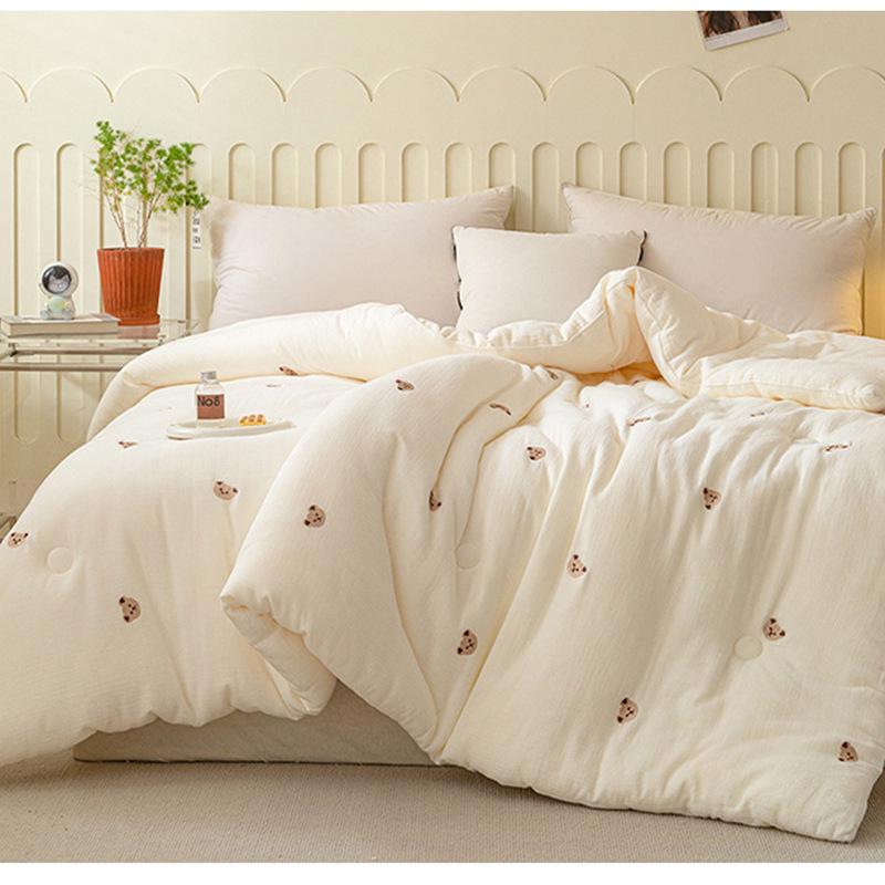 Двухслойное марлевое одеяло из соевого волокна - Теплое зимнее, Весенне-осеннее, Детское хлопковое одеяло и Летний прохладный вкладыш для одеяла