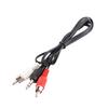 3.5mm Stereo O Male Interface To 2 for RCA Female Cable Plug Male To for RCA Female Adapter