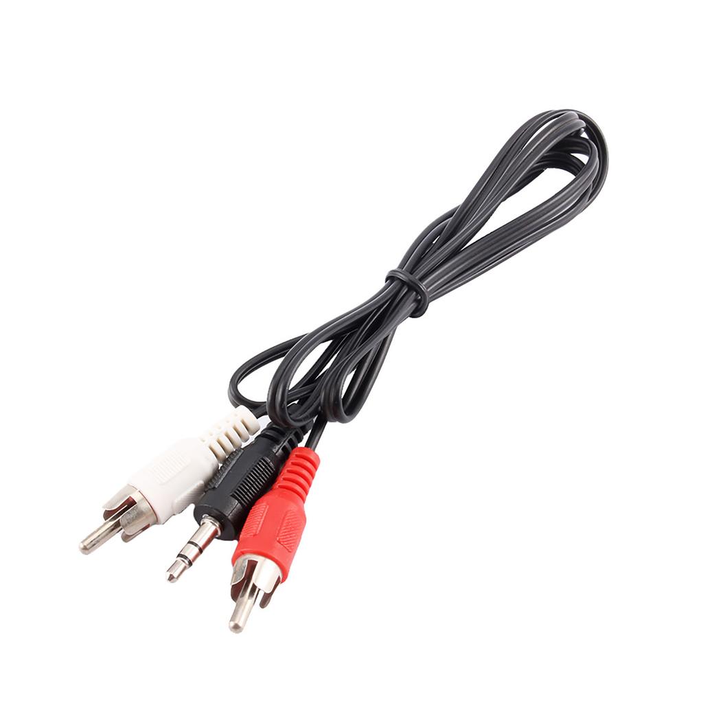 3.5mm Stereo O Male Interface To 2 for RCA Female Cable Plug Male To for RCA Female Adapter