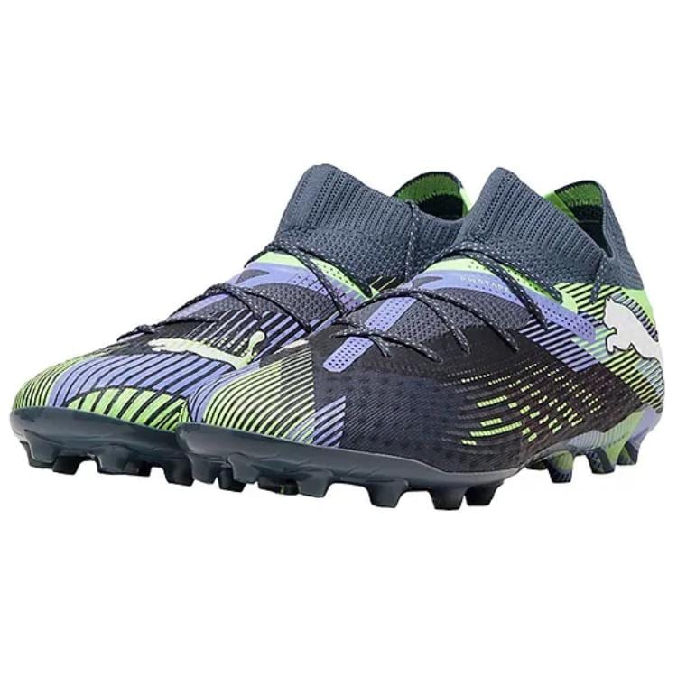 Puma FUTURE 7 ULTIMATE Удобные Футбольные Бутсы для Искусственного Покрытия Устойчивые к Истиранию Мужские Сине-Зеленые 107922-03