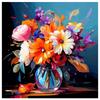 5d DIY Алмазная картина Вышивка крестом Картина маслом Цветочная ваза Алмазная вышивка Мозаика Полная круглая дрель Домашний декор Искусство