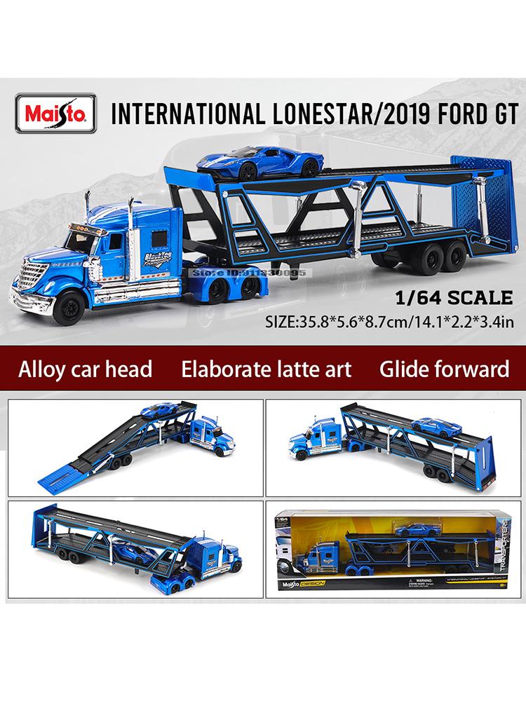 Майсто 1:64 MACK Anthem LoneStar UP Транспорт Литье Производство Прицеп Модель Симуляция Модель Коллекция Автомобилей из Сплава