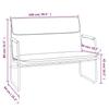 Bench Light Grey 100 x 64 x 80 cm Fabric