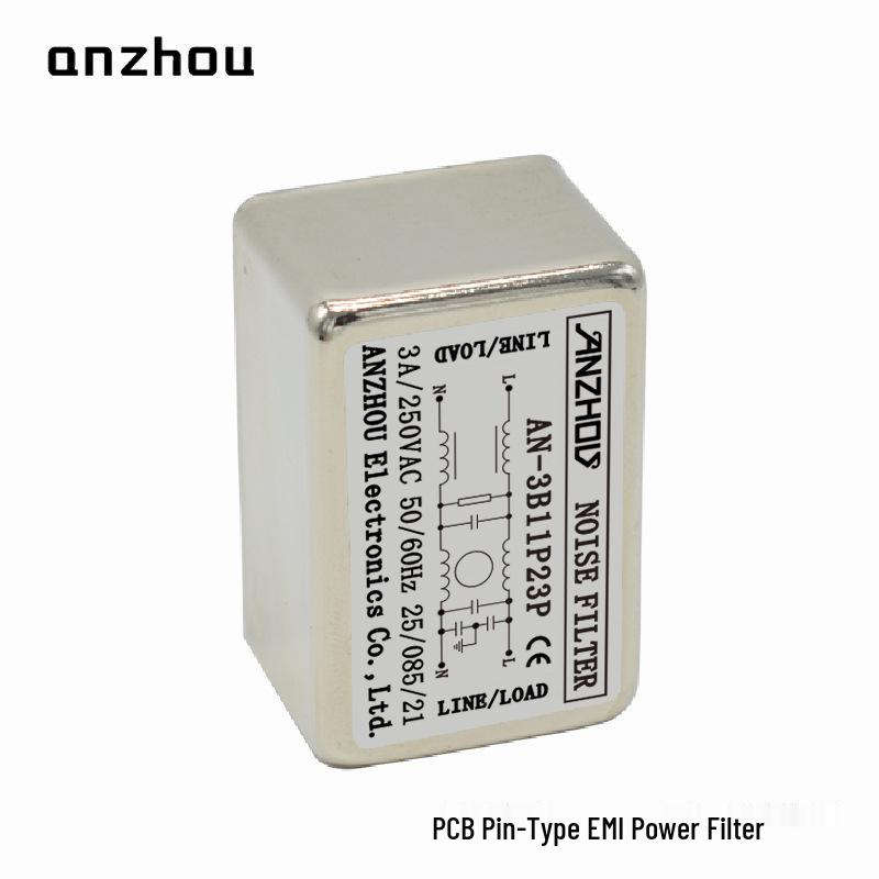 PCB Pin-Type Power Filter ET/AN-3B20P21P, Single Stage Common Mode Filter AN-6B20P21P