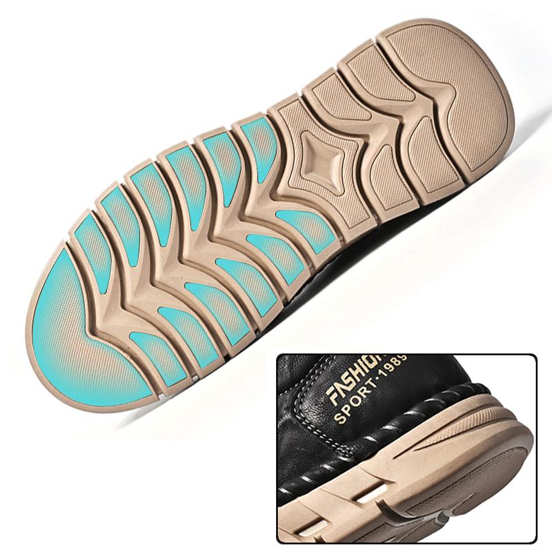 Мужская повседневная обувь Высокое качество Дышащая Ретро кожаная Обувь для улицы Мягкая Удобная Износостойкая Мужская обувь Кроссовки