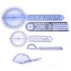 5Pcs 6810inch 360 Degree Protractor Angle Medical Ruler Spinal Goniometer(Set 2)