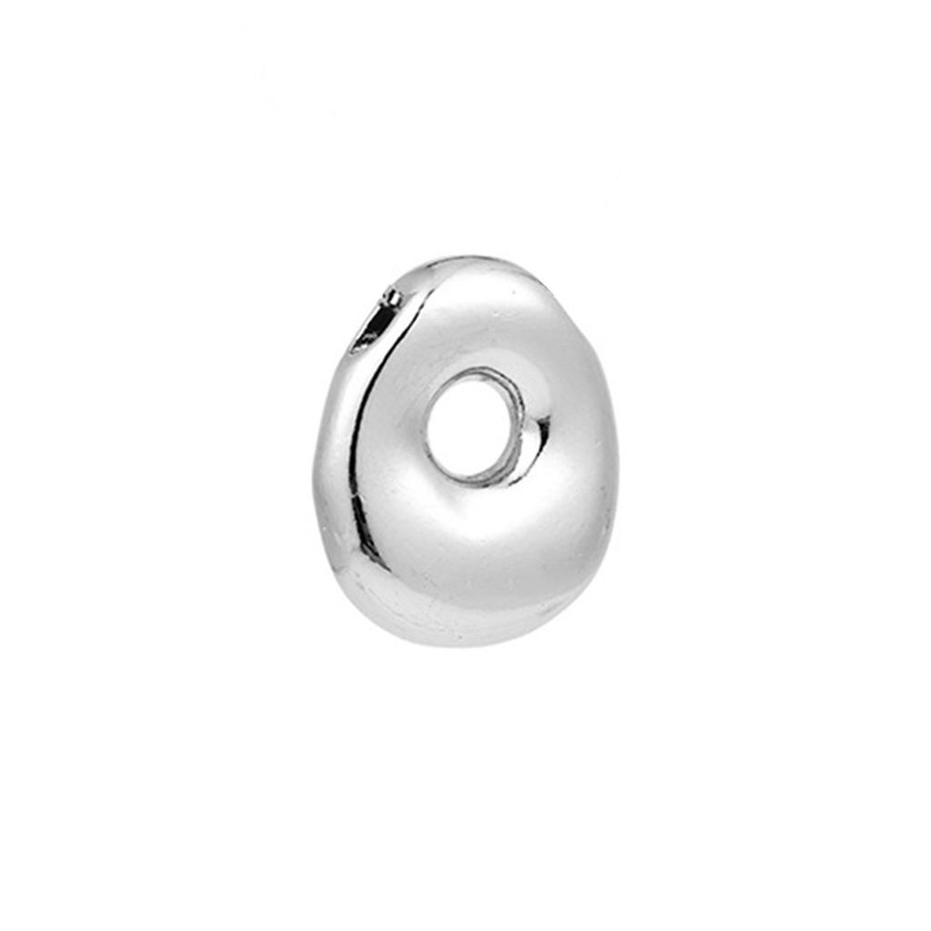 Креативное ожерелье-подвеска с буквами-пузырями A-Z для женщин Посеребренное Массивные ожерелья из нержавеющей стали Подарок