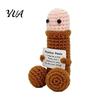 Emotional Support Gift for Family Handmade Crochet Ornament, Funny Positive Desk Buddy, Cute Festive Ornament Figurine, Keepsake Friends