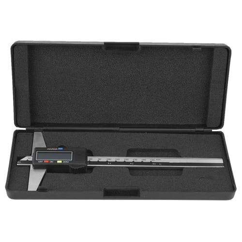 Digital Depth Gauge, Measuring Range 0-150mm, for Measuring External and Internal Diameters, Depth, and Steps, High Precision, Stainless Steel with St