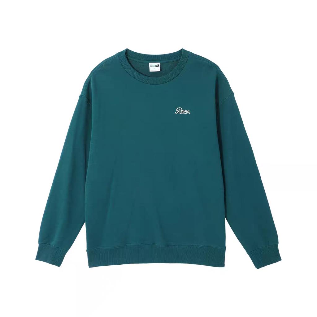 Puma Soft Comfortable Crew Neck Pullover Sweatshirt Men Sweatshirt Christmas-Green 630947-60
