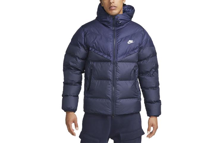 Nike Мужская пуховая куртка Windrunner с технологией Storm-FIT и утеплителем PrimaLoft®, морской синий FB8185-410