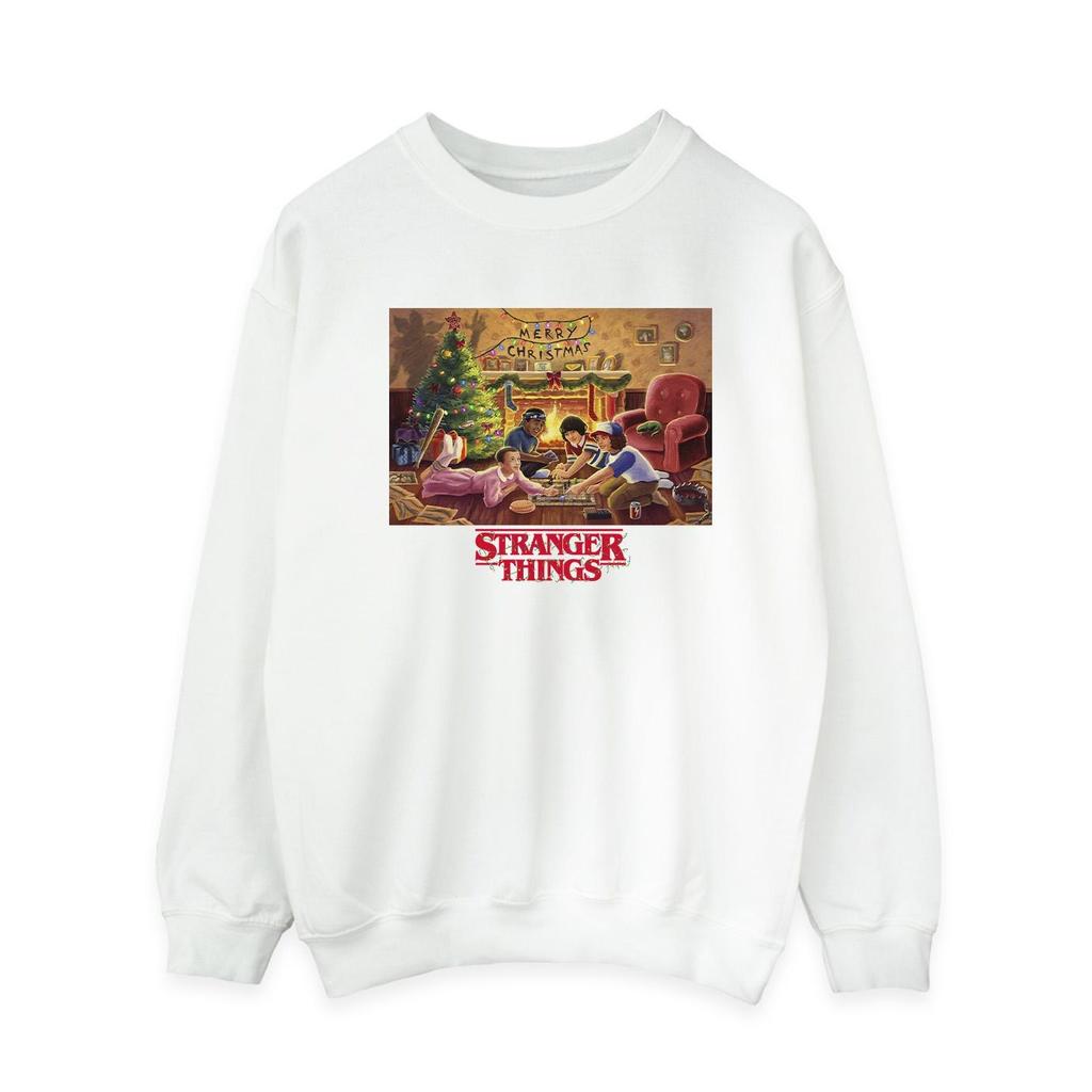 Netflix Womens/Ladies Stranger Things Christmas Gathering Sweatshirt