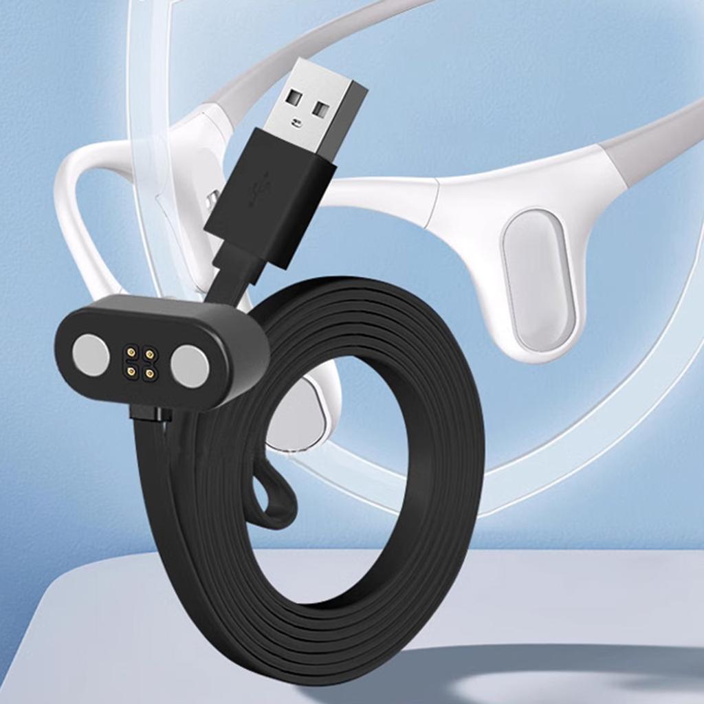 Легкий и портативный магнитный зарядный кабель для наушников Mojawa RunPlus Безопасный и эффективный зарядный провод 38 см