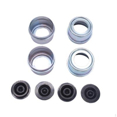 Крышка ступицы прицепа, пылезащитный колпачок с резиновой заглушкой, запасная смазка для чашки оси 1,98" для смазки и