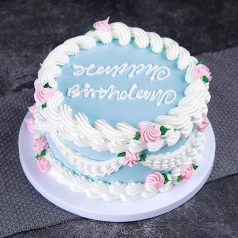 Модель торта из пенопласта и силикона, 6/8 дюйма, макет торта для витрины, макет торта на день рождения, десертные реквизиты, украшение для сладкого стола