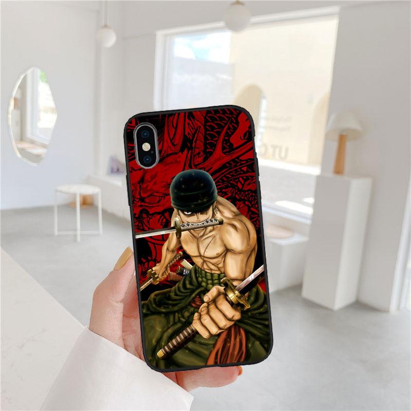 FM50 Зоро One Piece Чехол-бампер из мягкого материала для телефона OPPO A40 A60 A80 A15 A16 A16K A12 A17 A17K A54 A54S A53 A53S A55 A56 A57 A98 F23