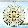 Floral 3D Metal Wind Chime Outdoor Hanging Garden Decor with Intricate Cut Out Design Weather Resistant for Patio Wedding Christmas Gift