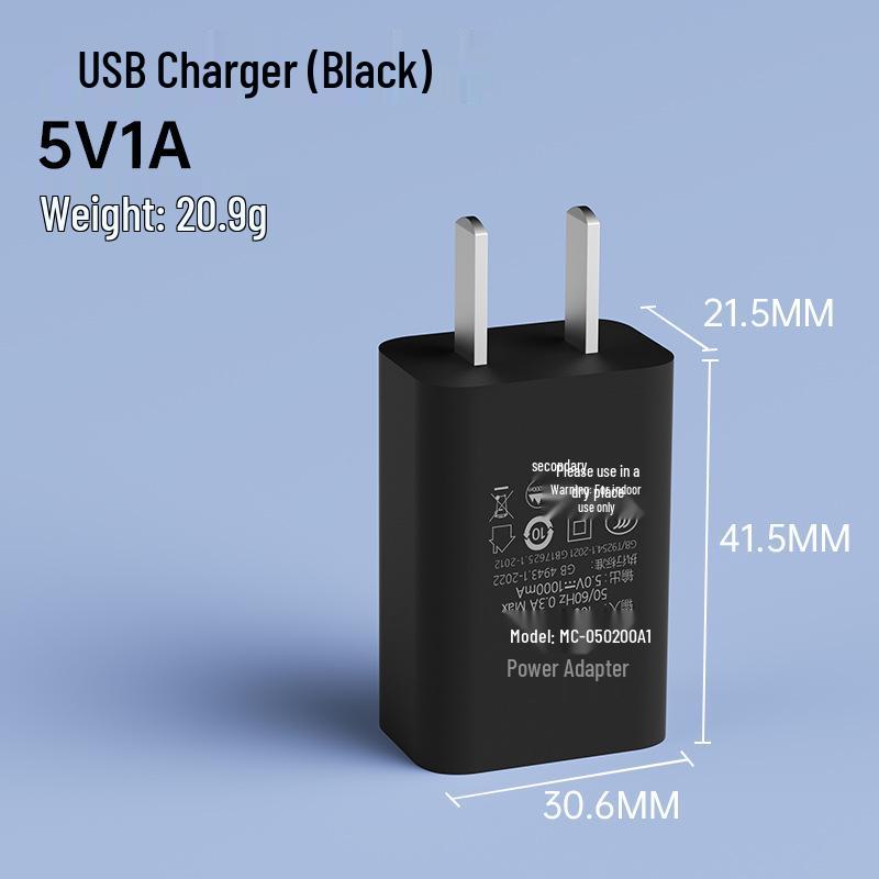 USB-адаптер питания, сертифицированный 3C: Мобильное зарядное устройство 5V2A и 5V1A для универсальных устройств