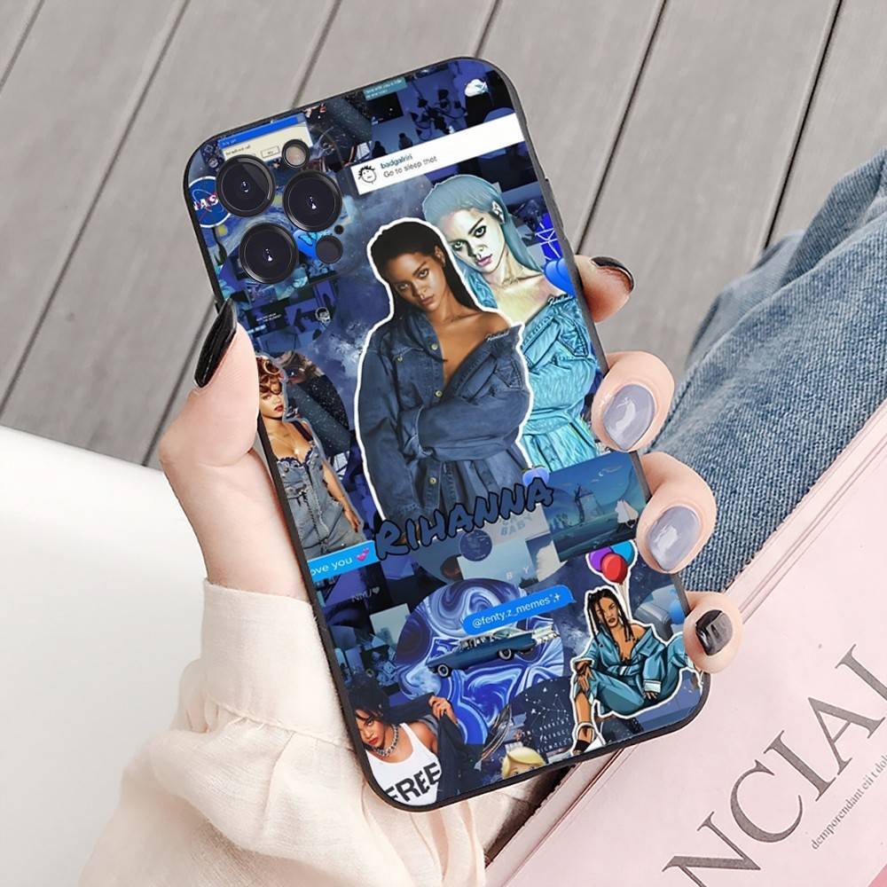 R-Rihanna Popular Singer Star Phone Case For IPhone 16 15 8 7 6 6S Plus X SE XR XS 14 11 12 13 Mini Pro Max Mobile Case