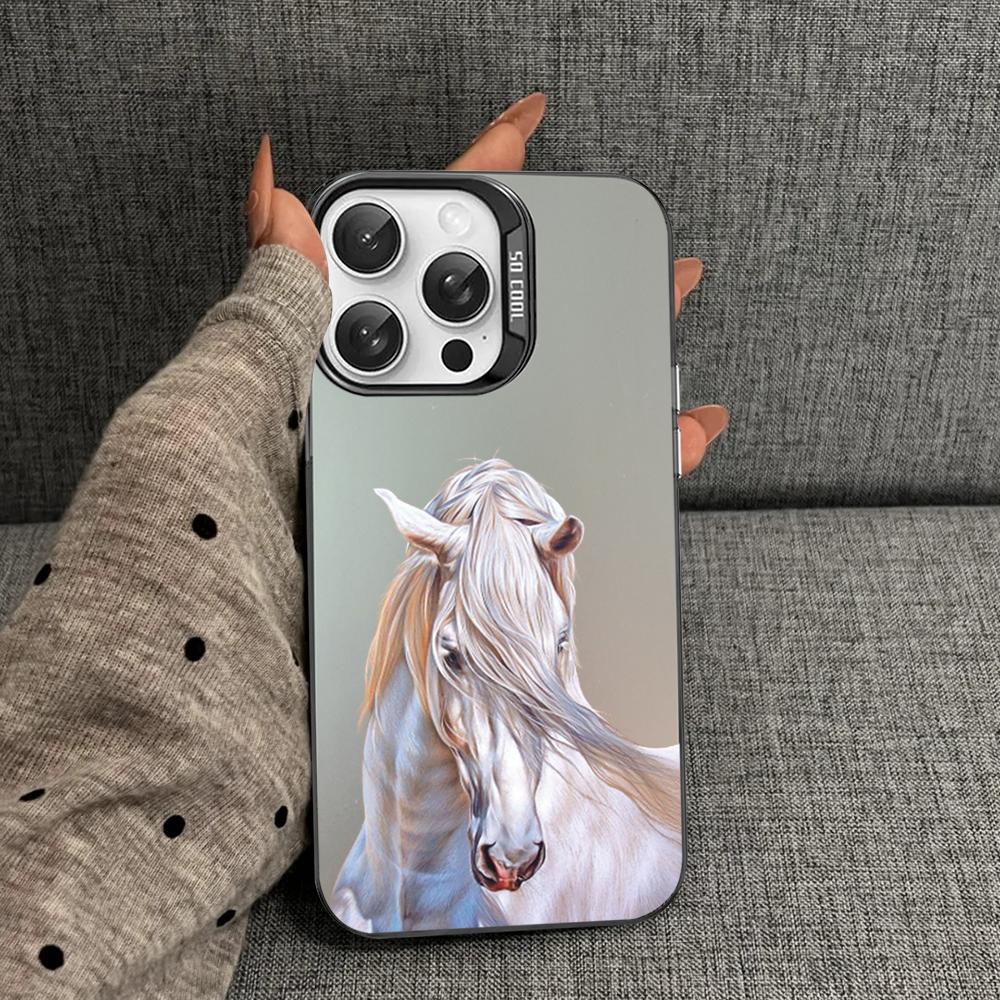 Фридрих Великий красивый конь Чехол для телефона для iPhone 16 15 14 13 12 11 Pro Max X XR XSMAX 8 7 Plus Матовый противоударный задний чехол