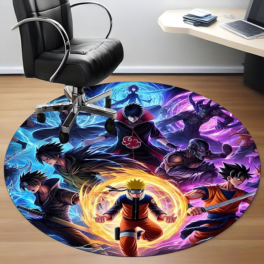 1pc Anime Characters Chair Carpet for Office Non-Slip,Machine Washable Rug for Office, Room - Holiday Decor - Machine Made yy251017223