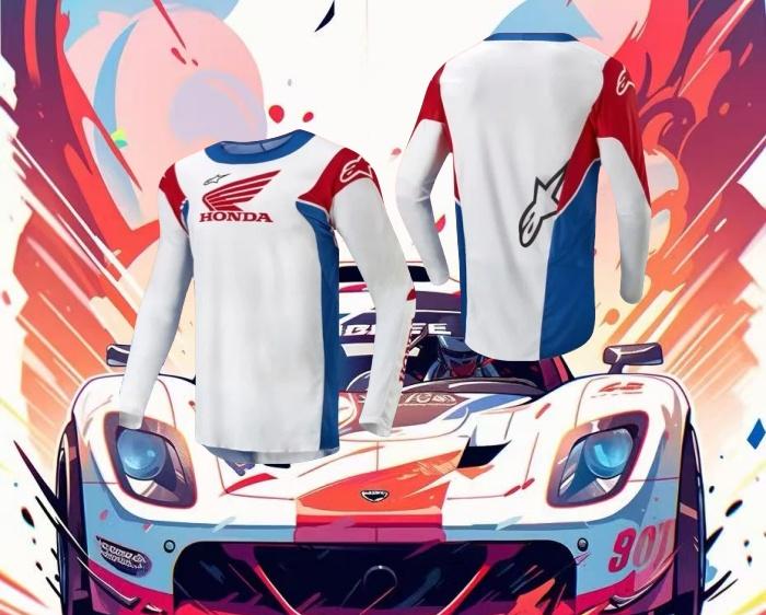 EAV3 Summer 2026 Honda New Off-road Motorcycle Riding T-shirt Fast-drying Breathable Long-sleeved Men's And Women's Riding Clothes