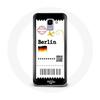 Case for Samsung Galaxy J6 2018 Berlin Flight Ticket