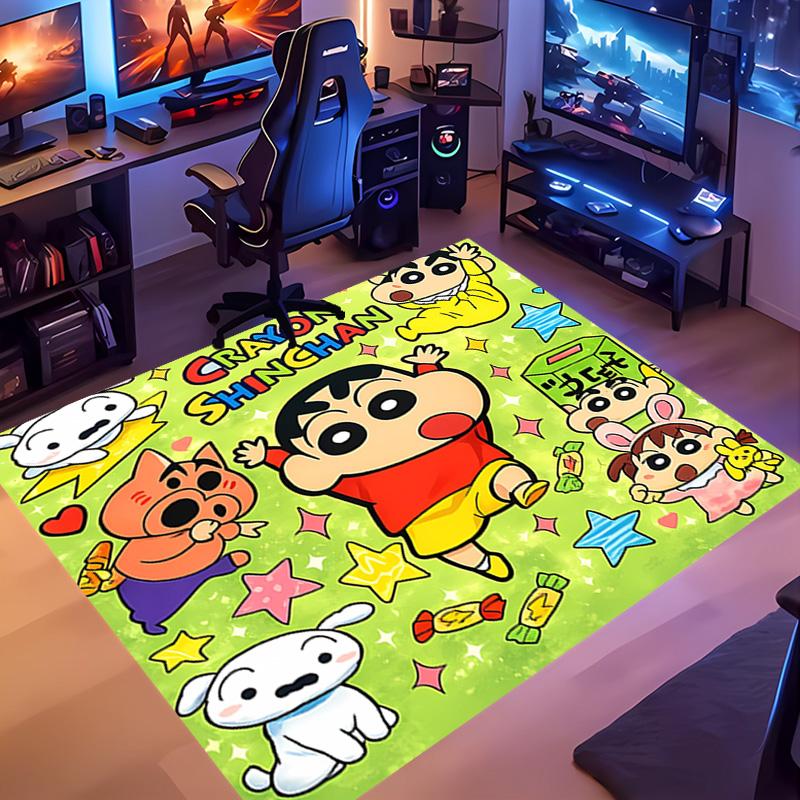 1pc Crayon Shin-chan Entrance Mat, Non-Slip Mat Area Rug,Room Decor, Outdoor Decor, Kitchen Rug,Doormat - Machine Washable, Easy to Clean