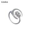 Классическое кольцо Lindon с медным цирконием, женские ювелирные изделия, свадебный подарок для вечеринки