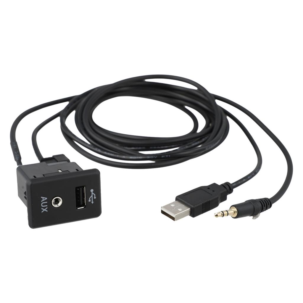 AUX Audio Socket with USB Cable for Nissan 280234BA0B 2013 2019 Quick Use