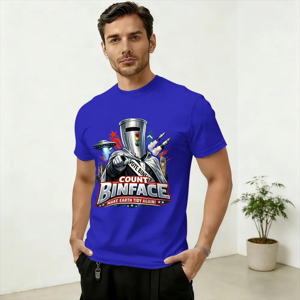 Oversized T Shirt Summer Count Binface Sigma IX Leisure T Shirts Cotton Tee Shirt for Unisexs Aesthetic Pattern Short Sleeve Tops