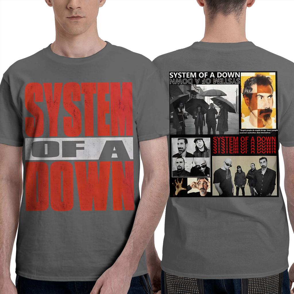Funny System Of A Down EU And UK Tour 2026 TShirts Unisex Round Neck 100 Cotton T Shirts Short Sleeve Tee Shirt Size Clothes