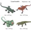 Oenux 12pcs Wild Reptile Insect Animals Model Umbrella Lizard Action Figures Figurine Miniature Collection Halloween Kid Toy