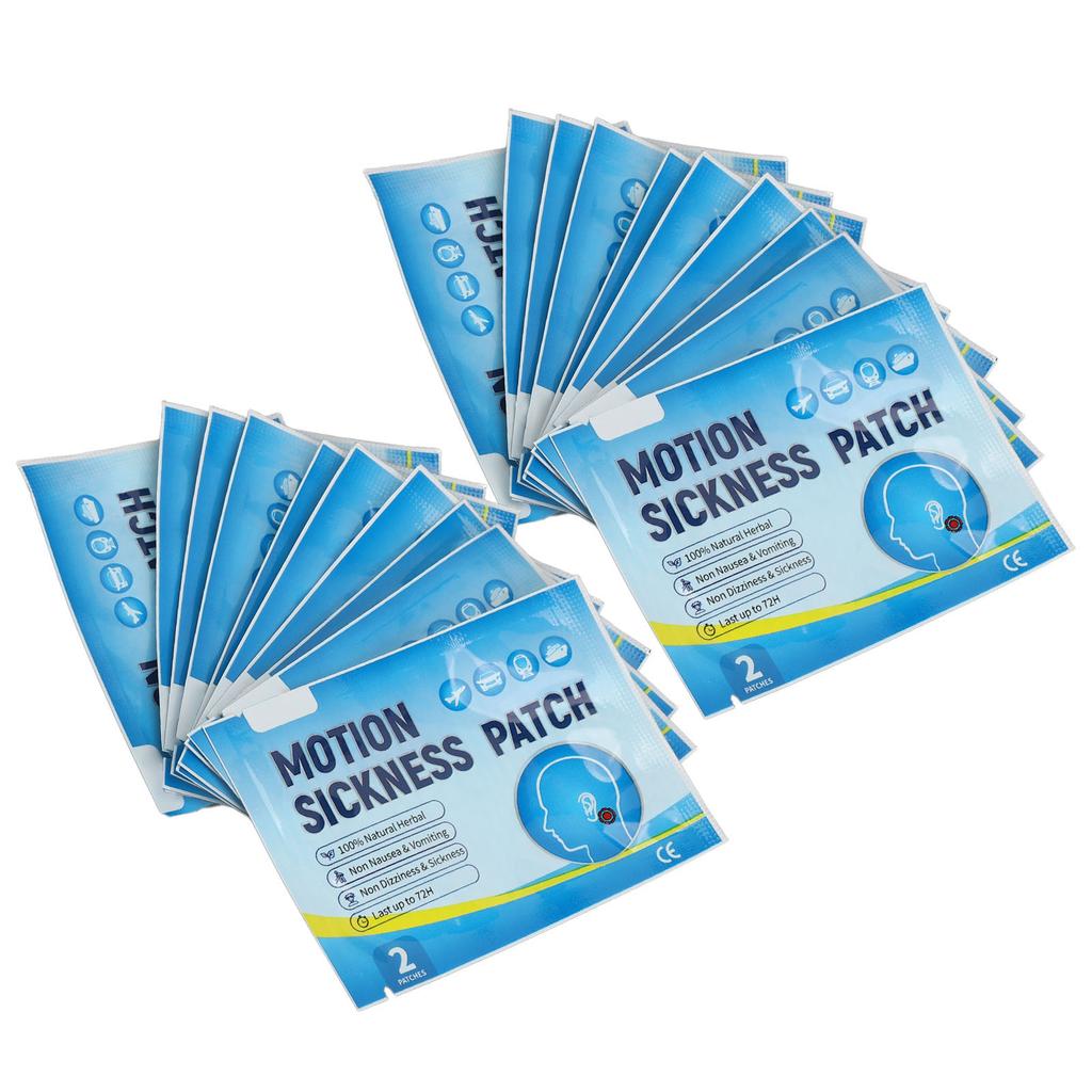 Motion Sickness Patch Lightweight Waterproof Portable Airplane Sickness Patch for Travel
