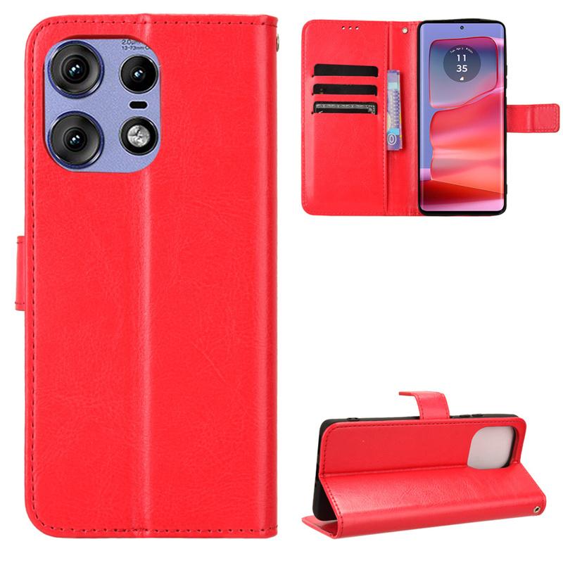 Кожаный флип-чехол для Moto Edge 50 Pro Motorola Edge 50 Fusion Ultra, защитный чехол-кошелек с отделением для карт, подставка, противоударный держатель, защитный чехол