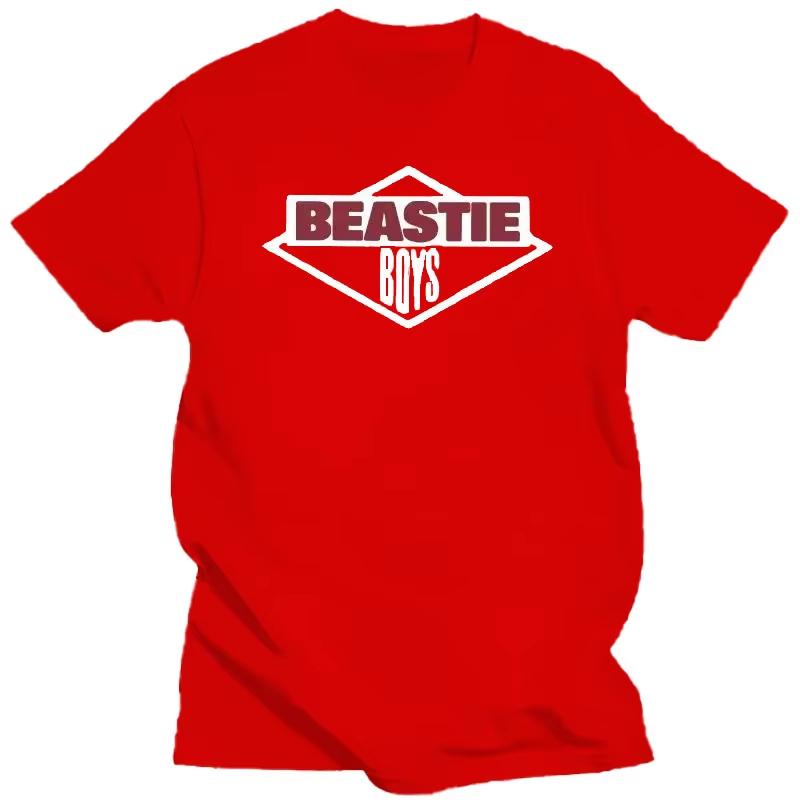 Мужская футболка Beastie Boys Американская хип-хоп группа Харадзюку Хлопковая футболка с коротким рукавом Уличная одежда Топ Y2K Готическая хлопковая оверсайз футболка
