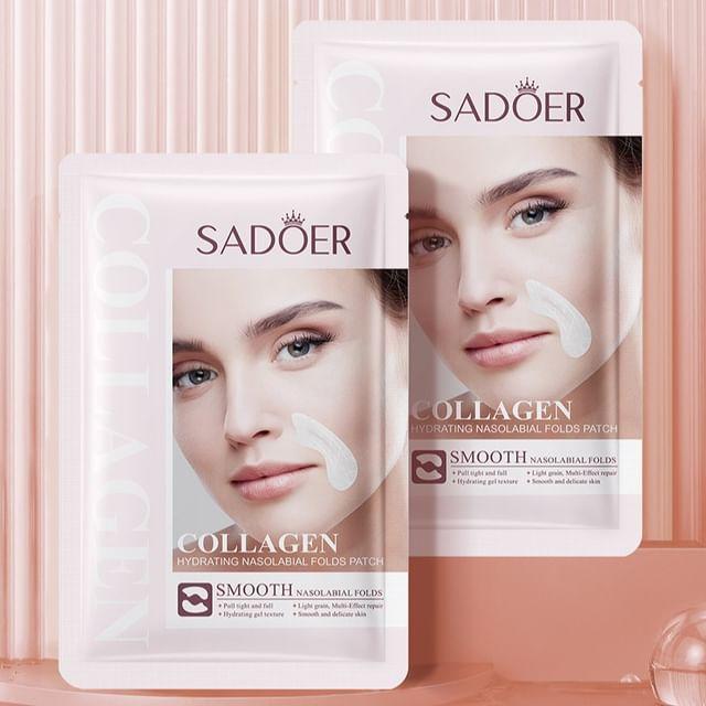 SADOER - Подтягивающая маска для носогубных складок с коллагеном