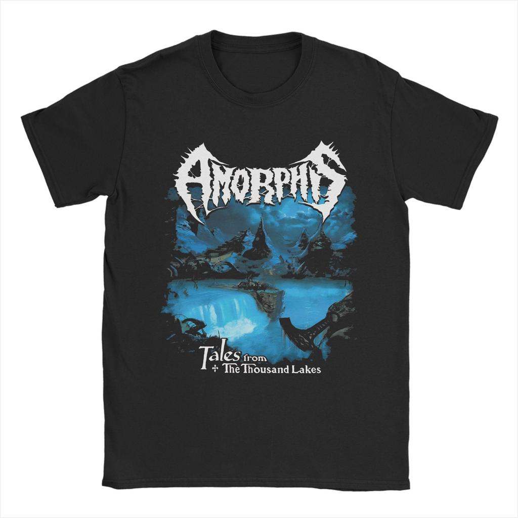 Amorphis Kaleval rock metal band Graphic Print T Shirt Men Women  Cotton  Tee Shirt Clothing
