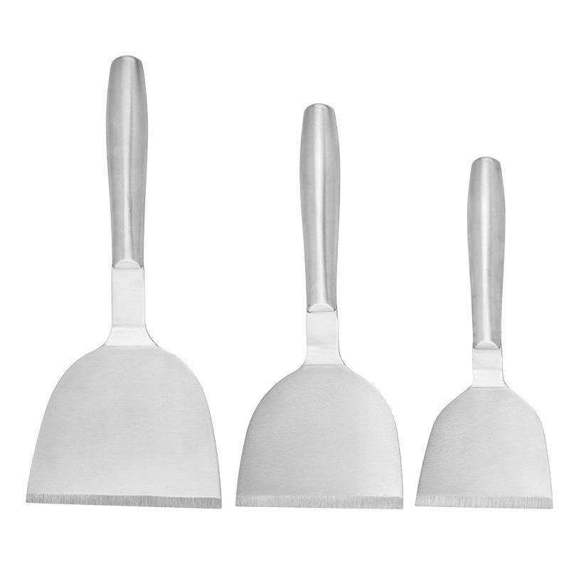 In Stock: All Steel Hollow Handle Press Spatula for Pancakes, Kitchen, and Steak Cooking.
