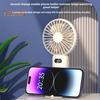 Мини-ручной вентилятор Охлаждающее устройство Цифровой дисплей Мощный воздушный поток Малошумный персональный вентилятор с аккумулятором от USB