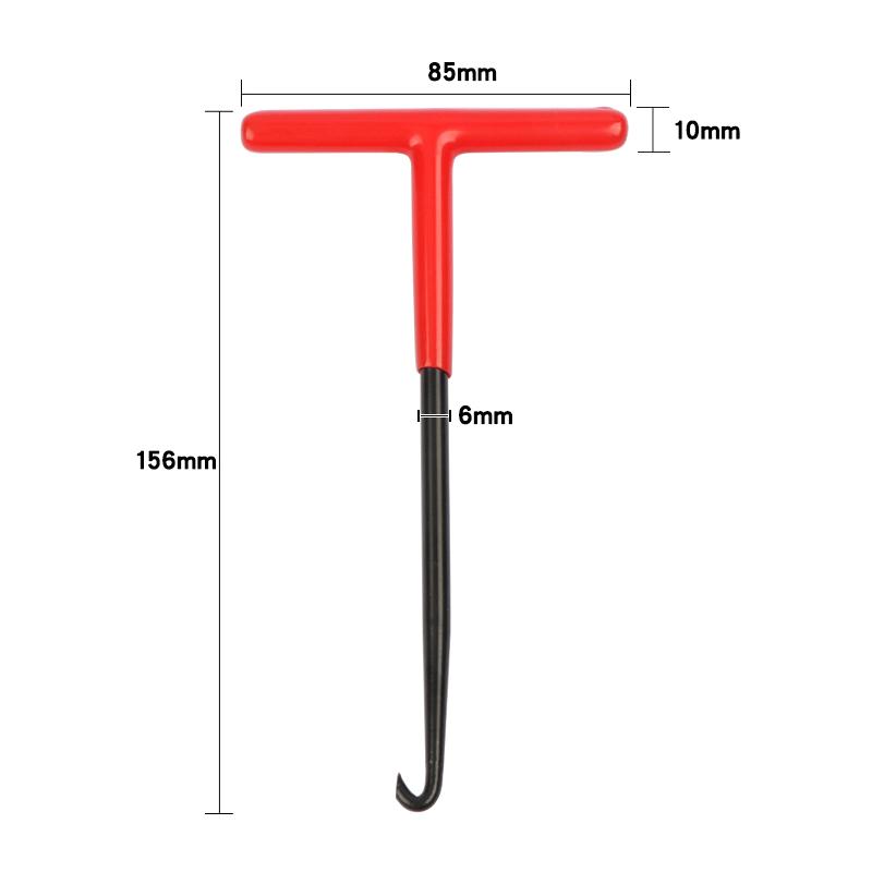 1 шт. Съемник пружин выхлопной системы Ремонтный инструмент для снятия пружин Мотоциклетный крюк для пружин выхлопной системы Т-образная рукоятка Установочные крюки