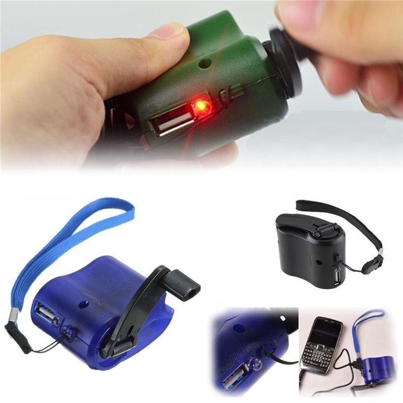Аварийное зарядное устройство для сотового телефона Usb Crank Hand Manual Dynamo для Mp4 Mobile Pda Pop