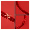 Hand Braided Red Rope Bracelet Alloy Hand Rope Couple Bracelet Simple Buckle Ethnic Original Female Accessory