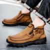 Мужские ботинки из натуральной кожи большого размера, удобные ботильоны для мужчин, повседневная обувь, осенне-зимняя мужская обувь