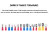 280PCS Cold Pressure Terminal Set Electrical Wire Connectors, Insulated Wire Crimp Terminals, Mixed Ring Spade Piggy Back Quick Disconnect Assortment