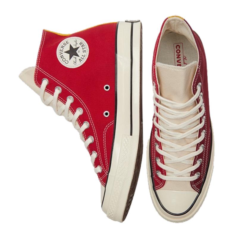 Converse Chuck 70 High 'Tri-Panel' 1970-е Повседневные и Универсальные Стильные Высокие Эспадрильи Унисекс Красные